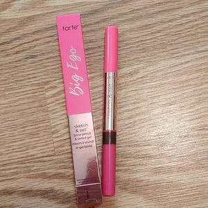 Tarte Big Ego Sketch and Set Brow Pencil & Tinted Gel- Dark Warm Brown
